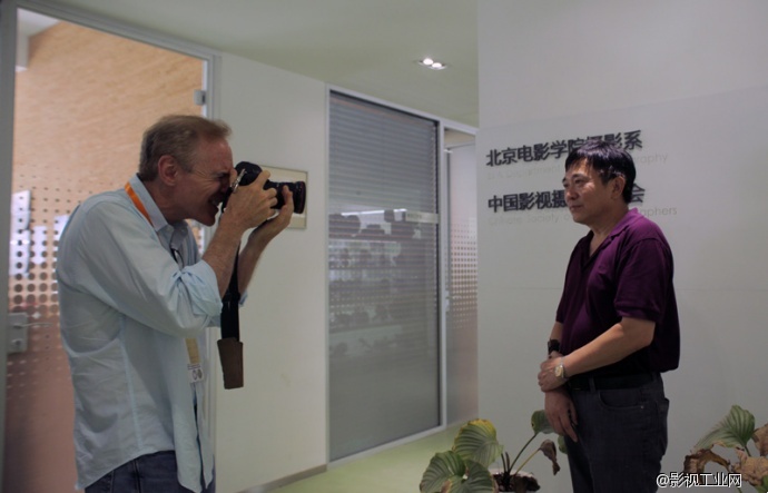 美国电影摄影师协会参观中国影视摄影师学会、电影学院摄影系。