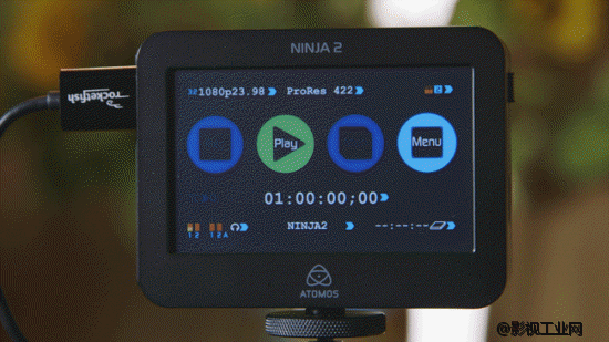 手把手教你C100连接Atomos Ninja 2，以及记录仪参数设置后达到成像的效果