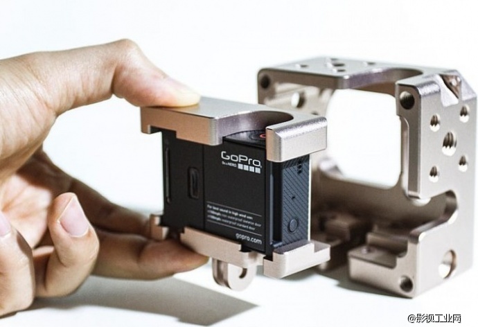 国外现土豪金版 GoPro 摄像 保护笼