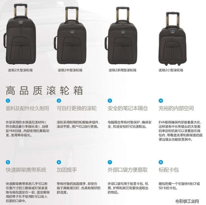 美国TENBA 天霸途锐2系列Roadie2多用型滚轮箱