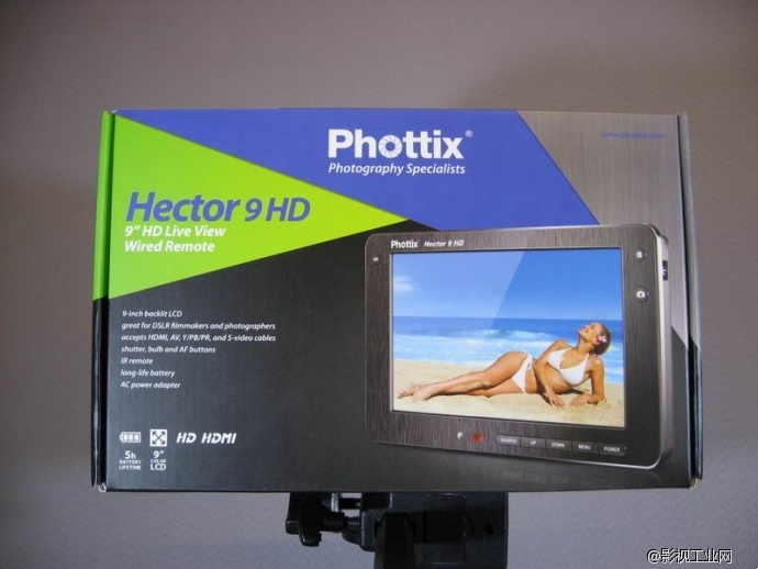 德国phottix富达时 Hector 9寸超清晰LCD液晶监视器