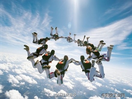 go skydiving with friends!
