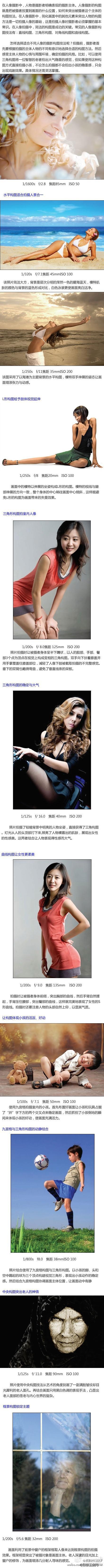 人像构图9法，分享下技巧，大家可来自抒己见！