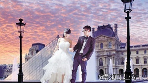 第一次在婚礼电影中使用蓝幕