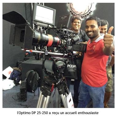 安琴DP25-250于印度广电器材展会展出 First steps for the Optimo DP 25-250 in India