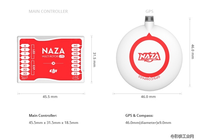 大疆NAZA-M LITE+GPS+F550 ARF整机