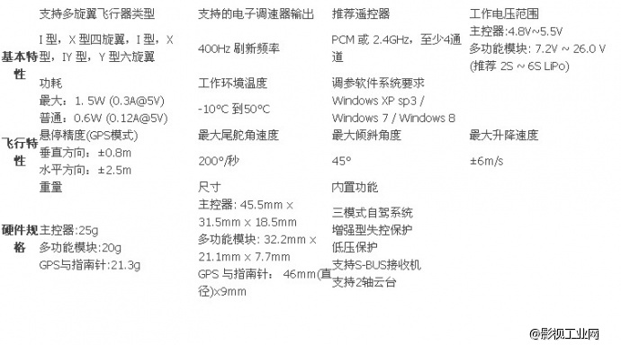 大疆NAZA-M LITE+GPS+F550 ARF整机