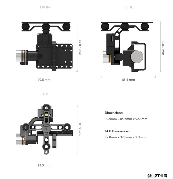 大疆NAZA V2(含GPS)+H3-2D云台+F550 ARF+F550脚架 套装