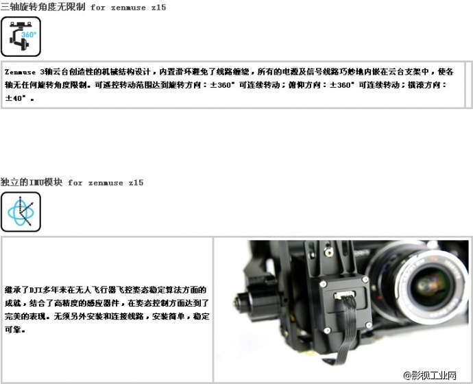 大疆Z15(N7/GH3/BMPCC)禅思云台