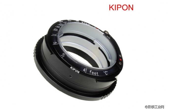 KIPON新品 可调焦 CRF-micro4/3 KIPONCONTAX-RF转M4/3转接环