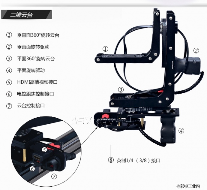 ASXMOV-G1 三轴电控摄像轨道 延时缩时电动摄影摄像滑轨