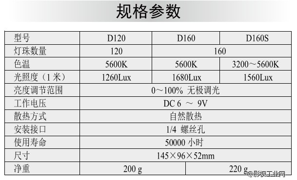 富莱仕DOF LED影视灯HVR-D120