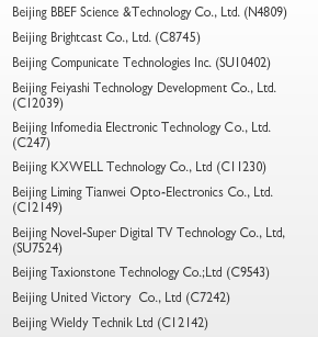 2014 NAB SHOW展馆地图，各大厂商展台位置分布