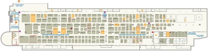 2014 NAB SHOW展馆地图，各大厂商展台位置分布