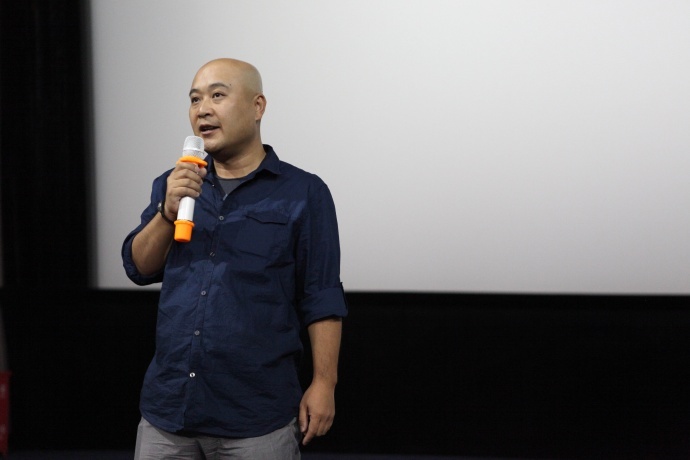 《归来》点映技术场,刘晓涛向观众介绍ColorFront支持《归来》DIT……