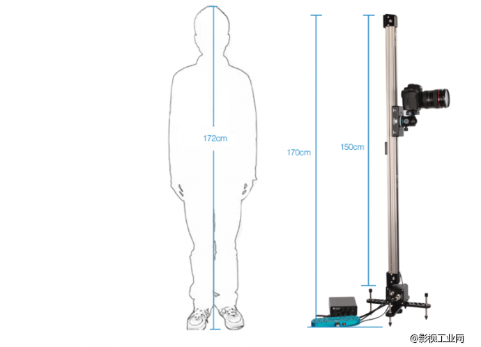 威尔帝“至尊宝1500”1.5米电控延时摄像轨道 需订货，订货周期15天