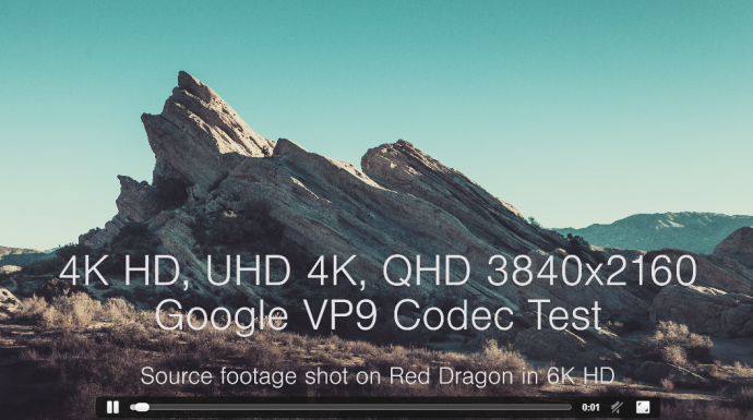 用浏览器打开4K视频！6K转4K流媒体测试，VP9编码挑战H.265