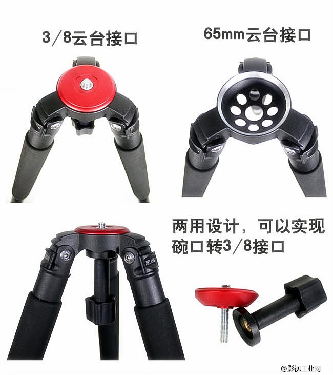 捷洋JY65CM碗口平口转接器 英制3/8螺丝 平口转半球形 摇臂转换器