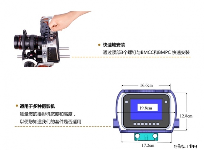 万德兰BMCC、BMPC摄像机套件（标准组合系列，型号：BMCC01）