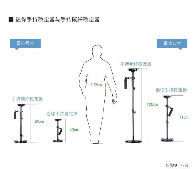 万德兰魔法师“I”系列：碳纤手持直杆稳定器