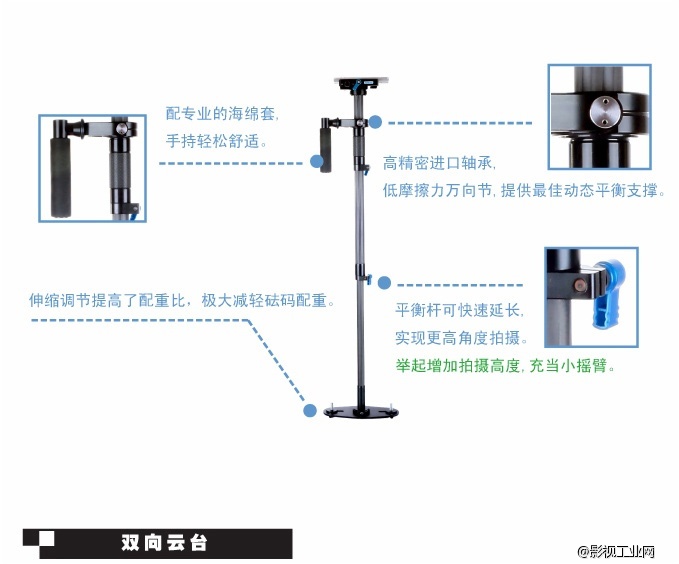 万德兰魔法师“I”系列：迷你手持直杆稳定器