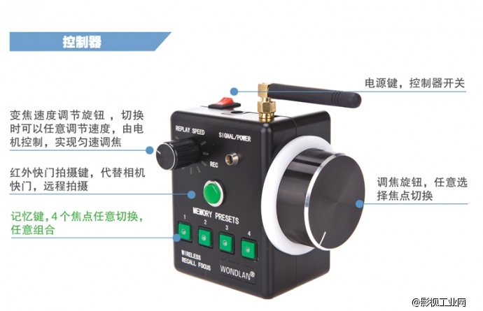 万德兰专业斯坦尼康“翼豹 IV”标准型+无线电控跟焦器