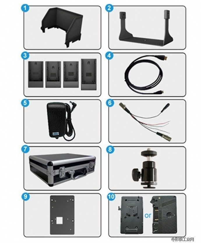 利利普663/O/P2全新升级7寸高清hdmi监视器带音频柱形图辅助对焦矢量图