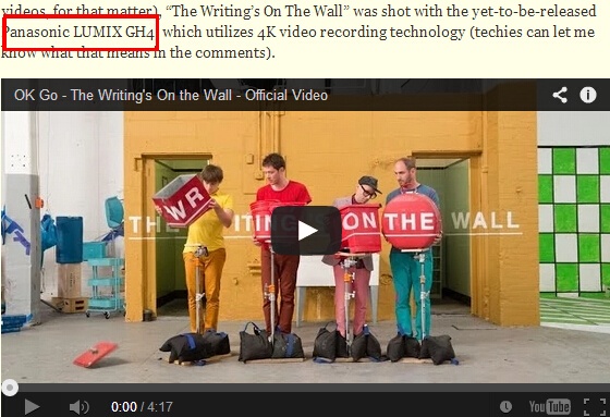 【GHU4来了】OK GO乐队一镜到底新MV《The Writing’s On the Wall》，是用什么机器拍摄的~