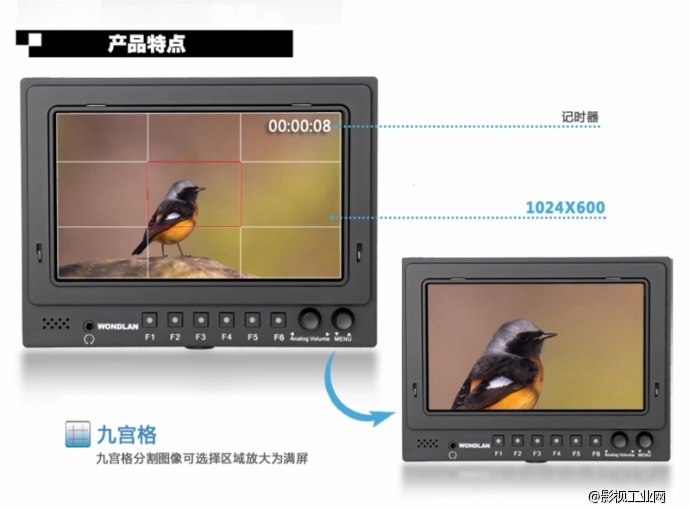 万德兰 WM-701D型 高清专业SDI监视屏