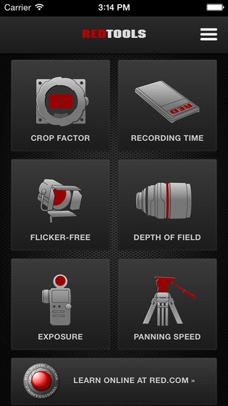 RED发布手机APP，让摄影师方便进行多种摄影计算！非常实用！