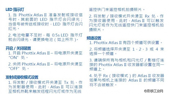 德国Phottix Atlas II专业闪光灯无线引闪器(单接收)佳能尼康通用