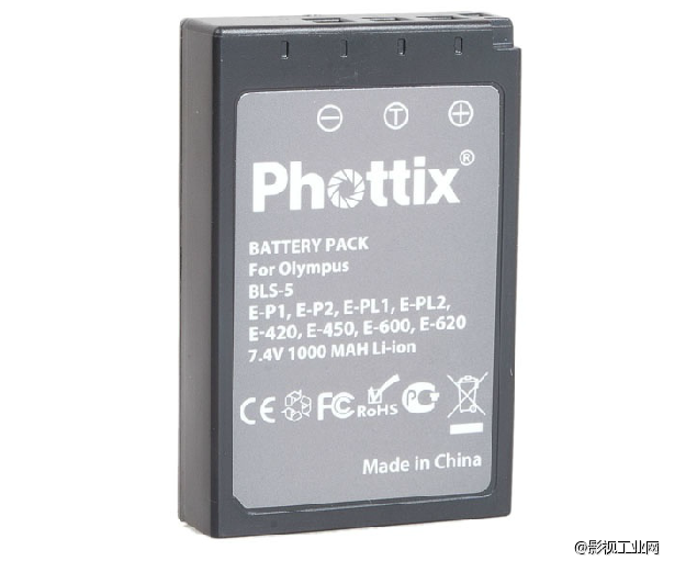 德国Phottix奥林巴斯E-P1/P2/PL1/E-420/620相机充电电池BLS-5