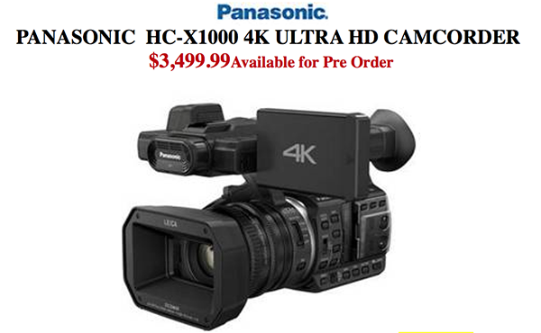【传闻】松下将在photokina前后发布新款4K摄像机HC-X1000和微单GM5