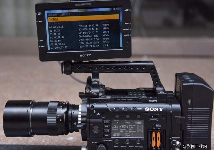 自己改SONY PMW-F5 机内录制4K测试成功！