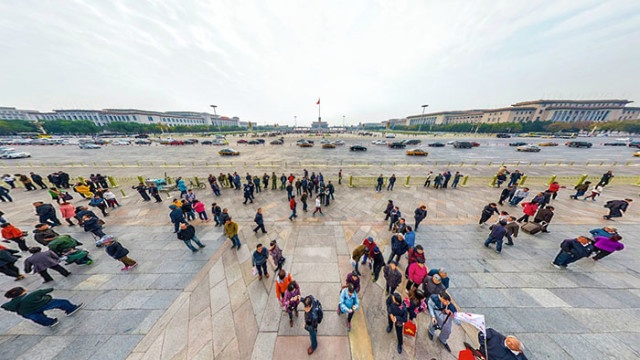航拍360全景图领略不一样的北京城