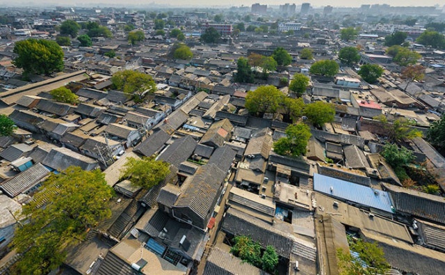 航拍360全景图领略不一样的北京城