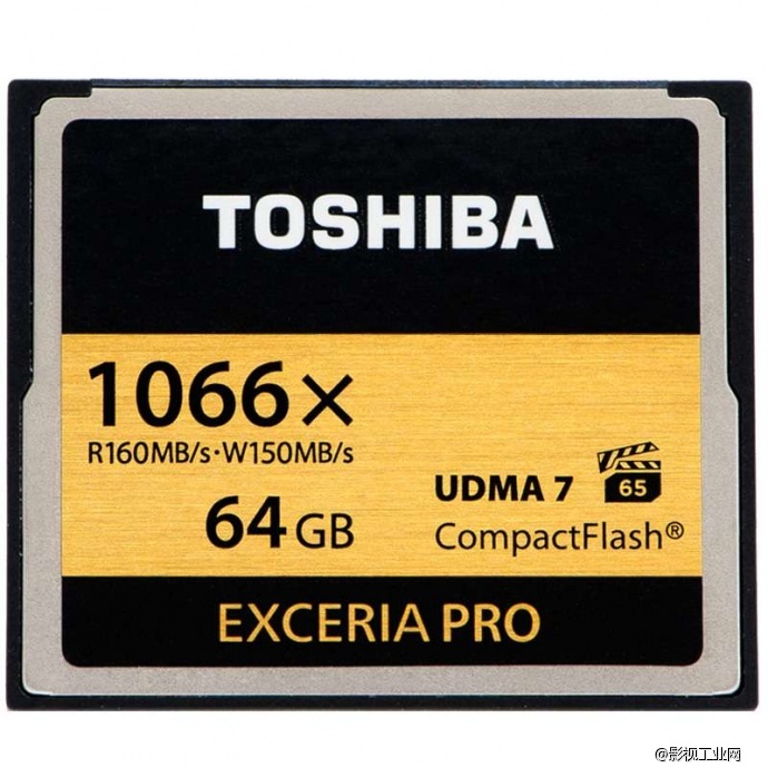 东芝(TOSHIBA) EXCERIA Pro(64GB) CF存储卡 读160M写95M 1066倍速