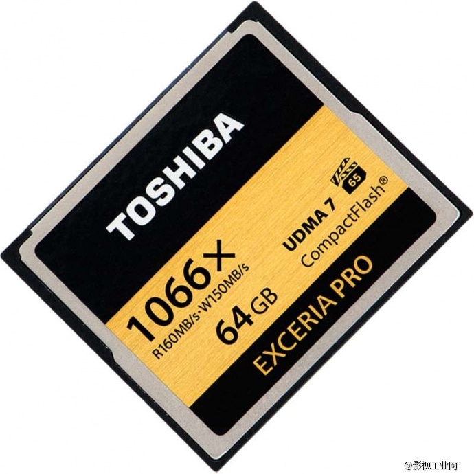 东芝(TOSHIBA) EXCERIA Pro(64GB) CF存储卡 读160M写95M 1066倍速