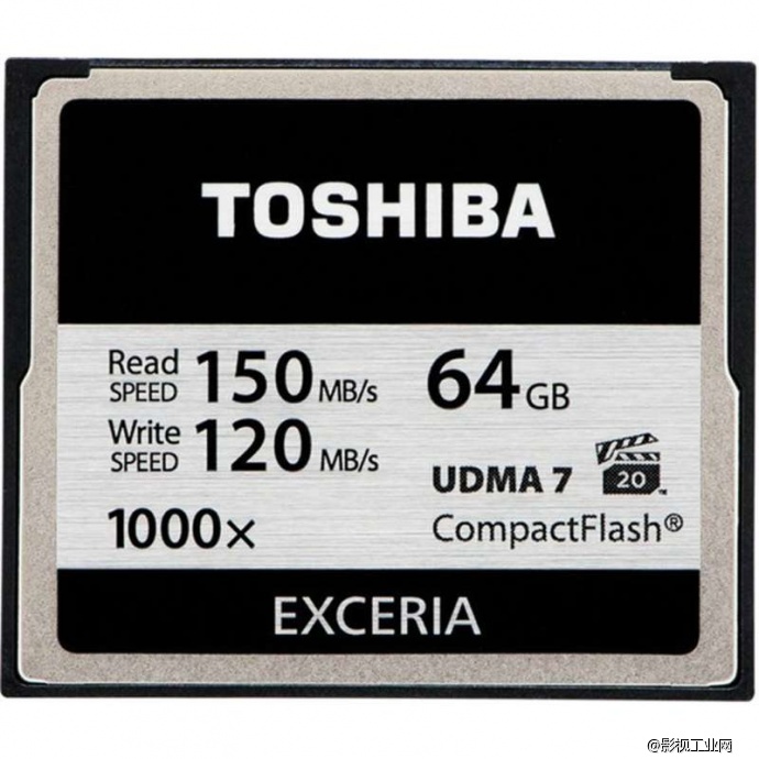 东芝(TOSHIBA) CF存储卡 64G 极至瞬速 读150M写120M 1000倍速