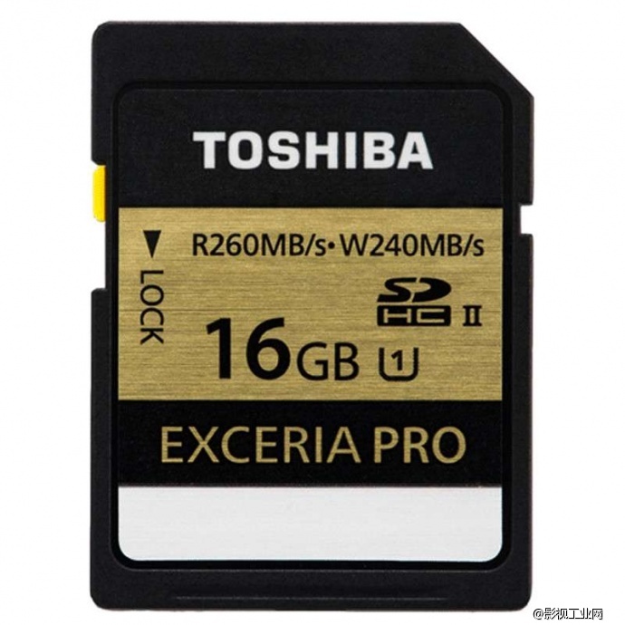 东芝（TOSHIBA） EXCERIA Pro SDHC存储卡 16G 极至超速 UHS/Class10 读260M写240M