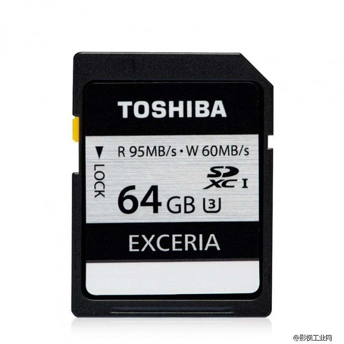 东芝（TOSHIBA）EXCERIA 极至瞬速 U3 SDHC-64G 读95M写60M 支持4K高清