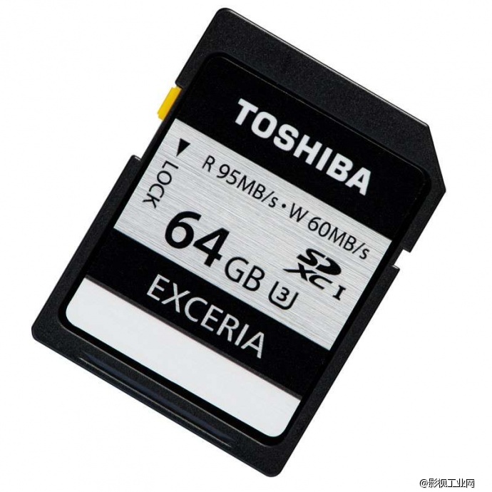 东芝（TOSHIBA）EXCERIA 极至瞬速 U3 SDHC-64G 读95M写60M 支持4K高清