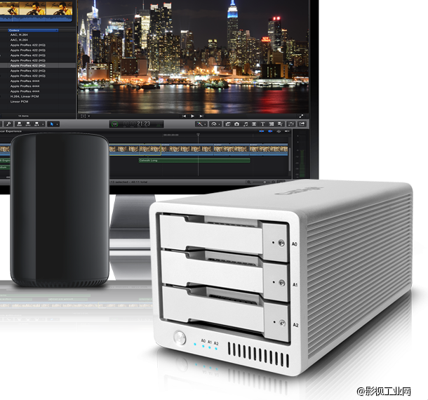 CalDigit T3 RAID 磁盘阵列 全面升級Thunderbolt™ 2版本