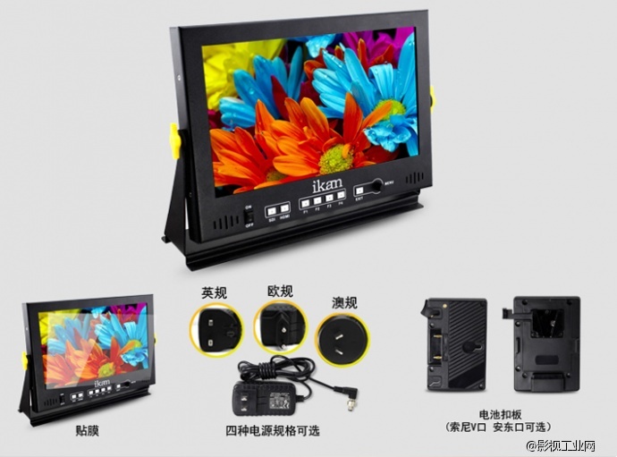 IKAN D12 11.6寸 3G-SDI,HDMI 全高清监视器