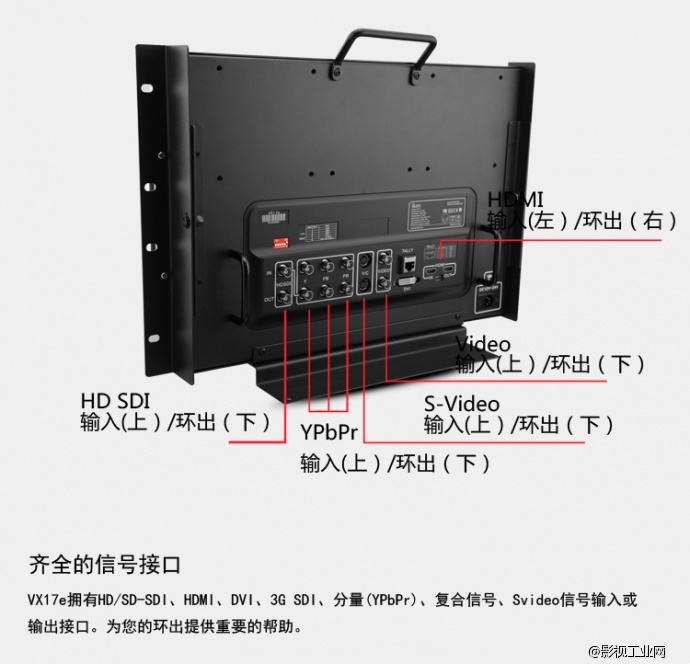 IKAN VX17e 17寸HD-SDI HDMI高解析监视器