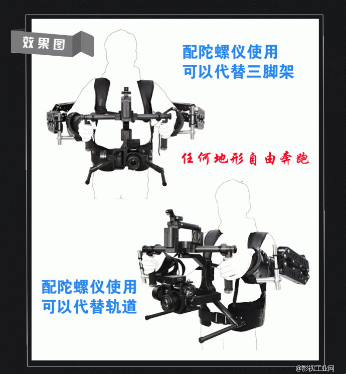 威尔帝“外骨骼”双臂减震后背式斯塔尼康