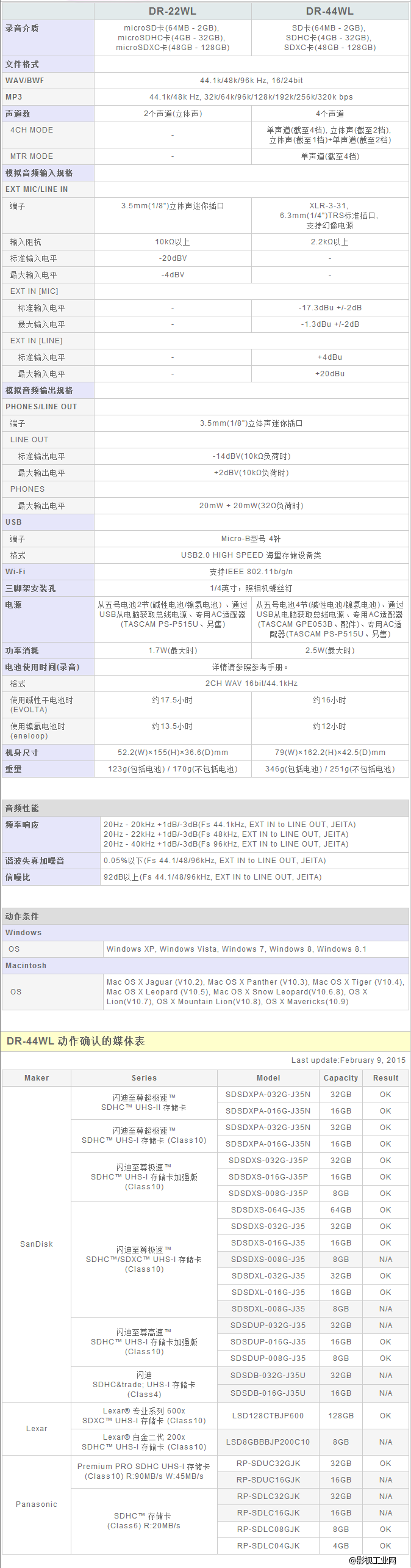 Tascam DR-44WL WIFI手机遥控线性PCM录音机