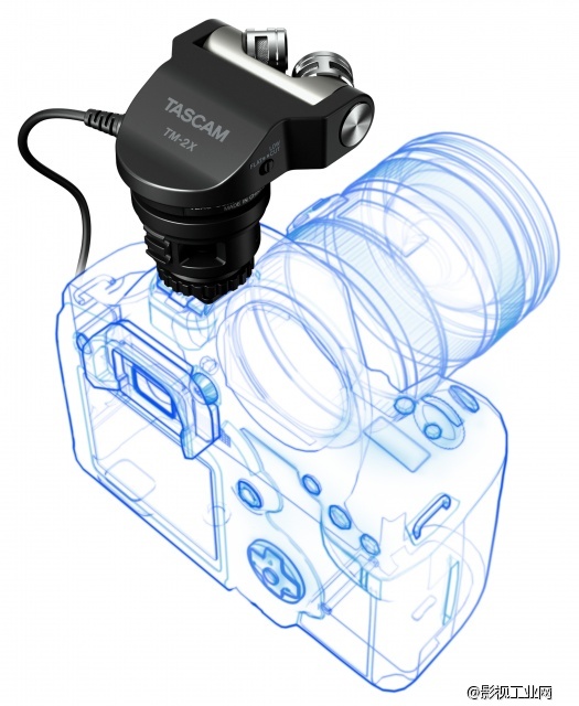 Tascam TM-2X 高音质立体声音频单反麦克风