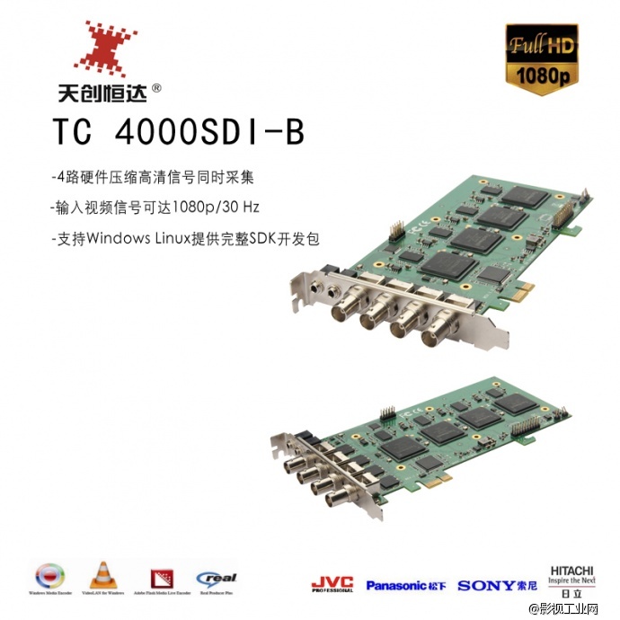 天创恒达TC-HD4000 SDI-B 高清硬压缩采集卡