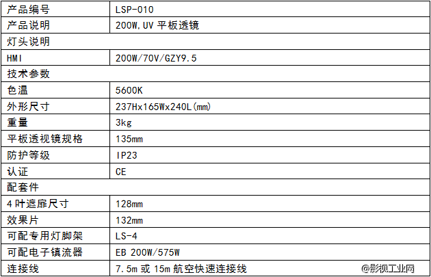 LIGHTSTAR莱斯达 200W PAR灯